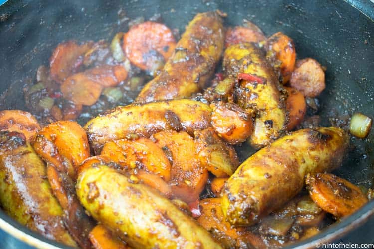 Caribbean Jerk Sausage Stew Recipe | Hint of Helen