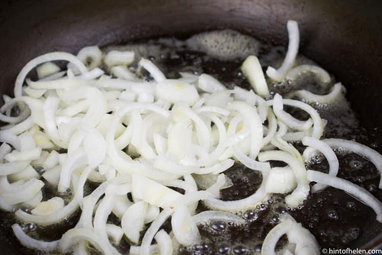 cooking onions in butter