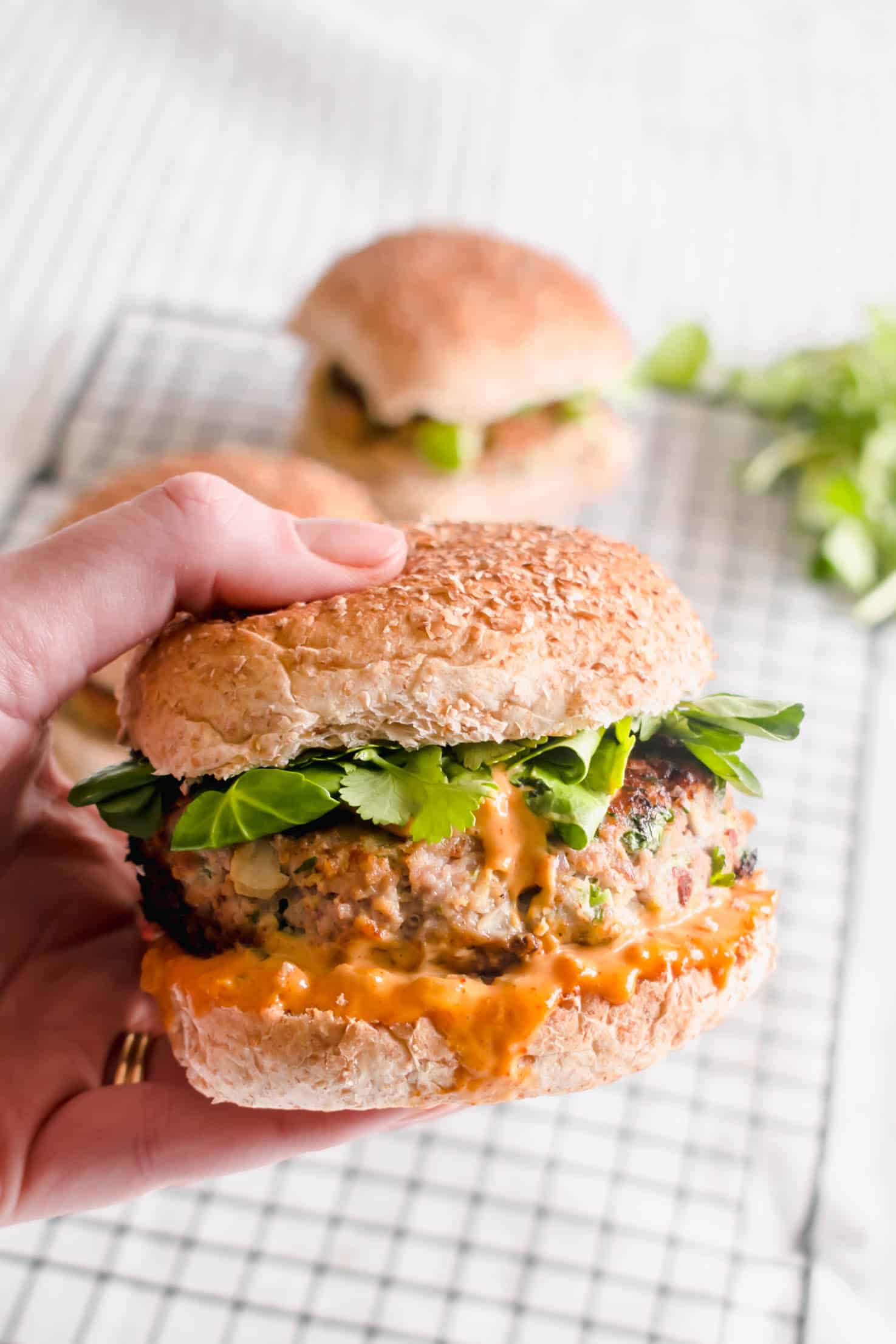 Healthy Turkey Burgers Easy Recipe Hint Of Helen