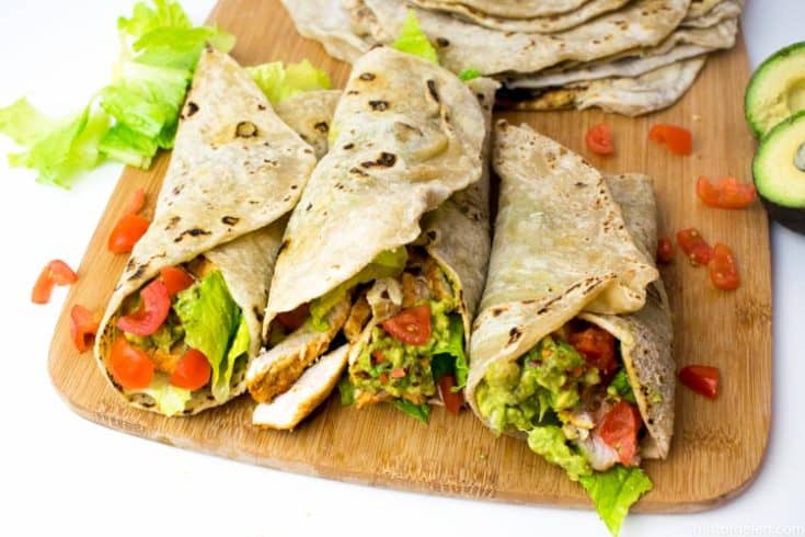 Healthy Chicken and Avocado Wraps