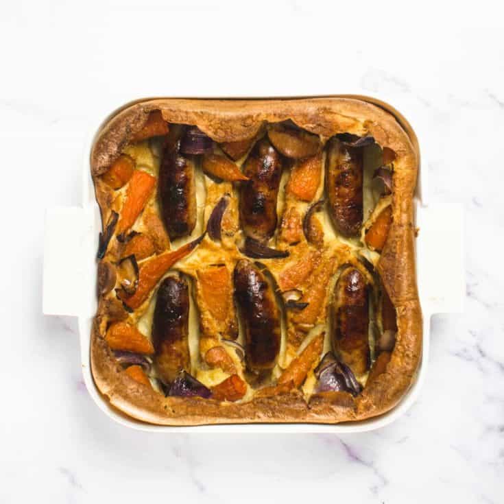 Toad in the hole tray bake