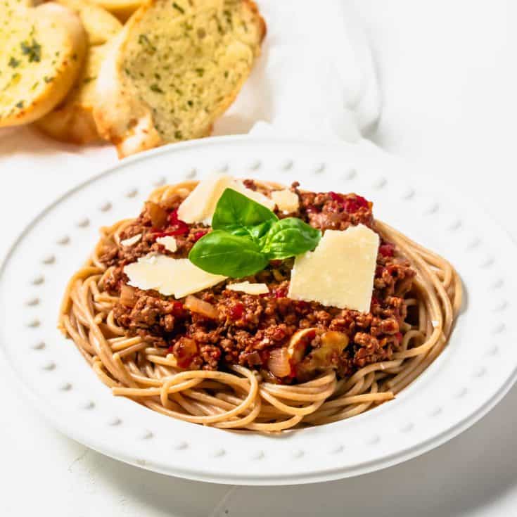 Turkey Bolognese Recipe Spaghetti Hint of Helen