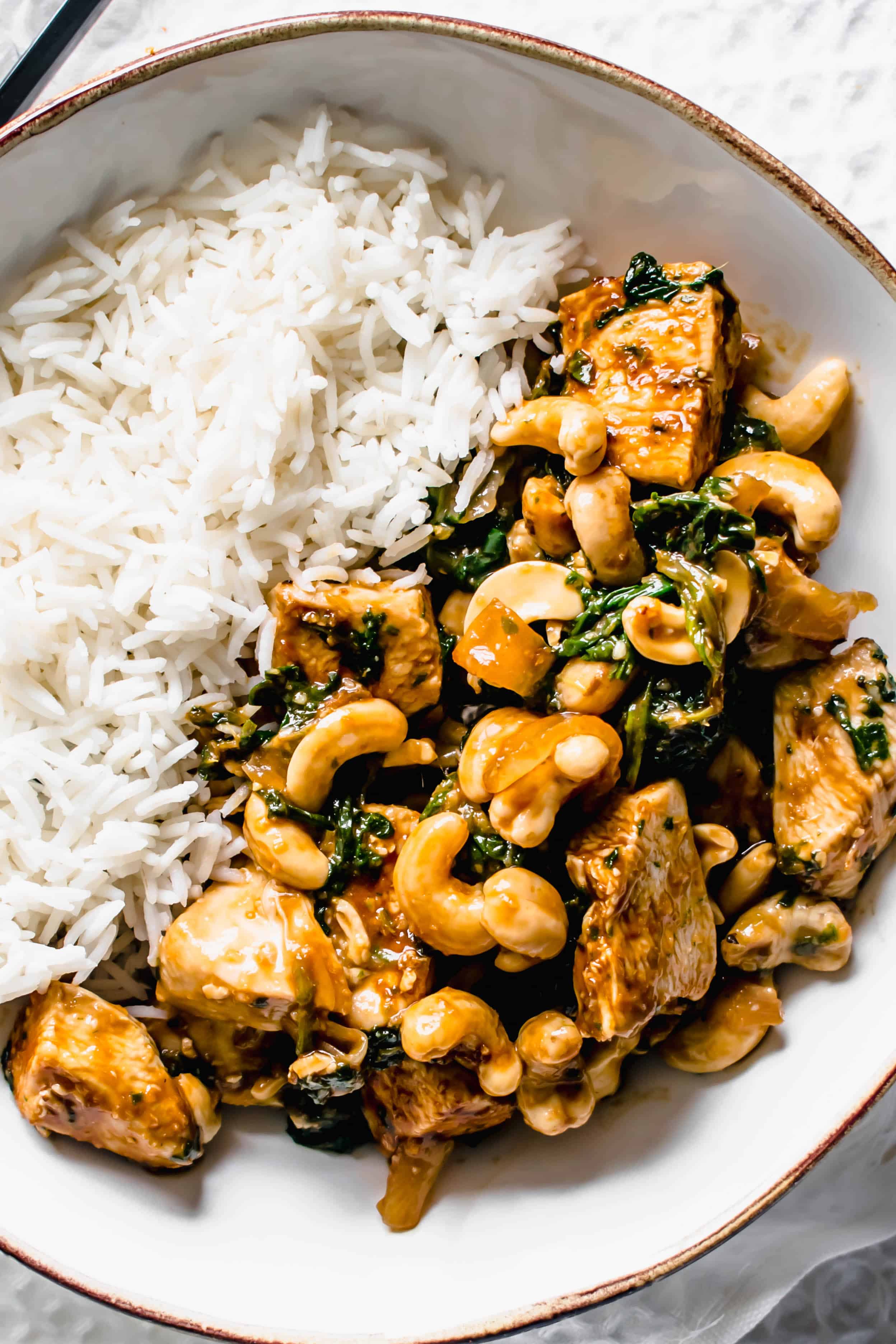 Healthier Chinese Cashew Chicken Recipe Hint Of Helen 