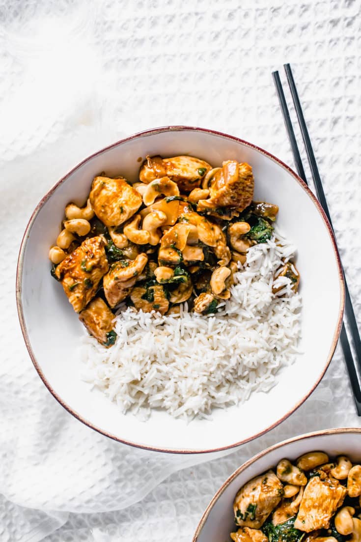 Healthier Chinese Cashew Chicken Recipe | Hint Of Helen