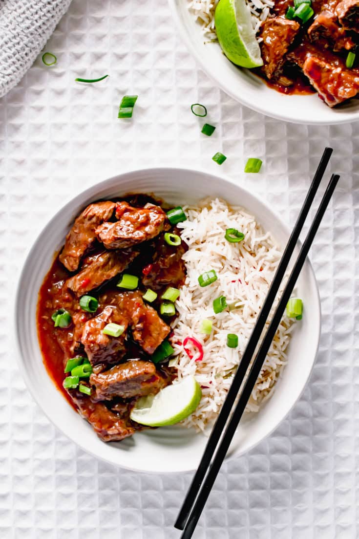Slow Cooker Chinese Chilli Beef Recipe | Hint Of Helen