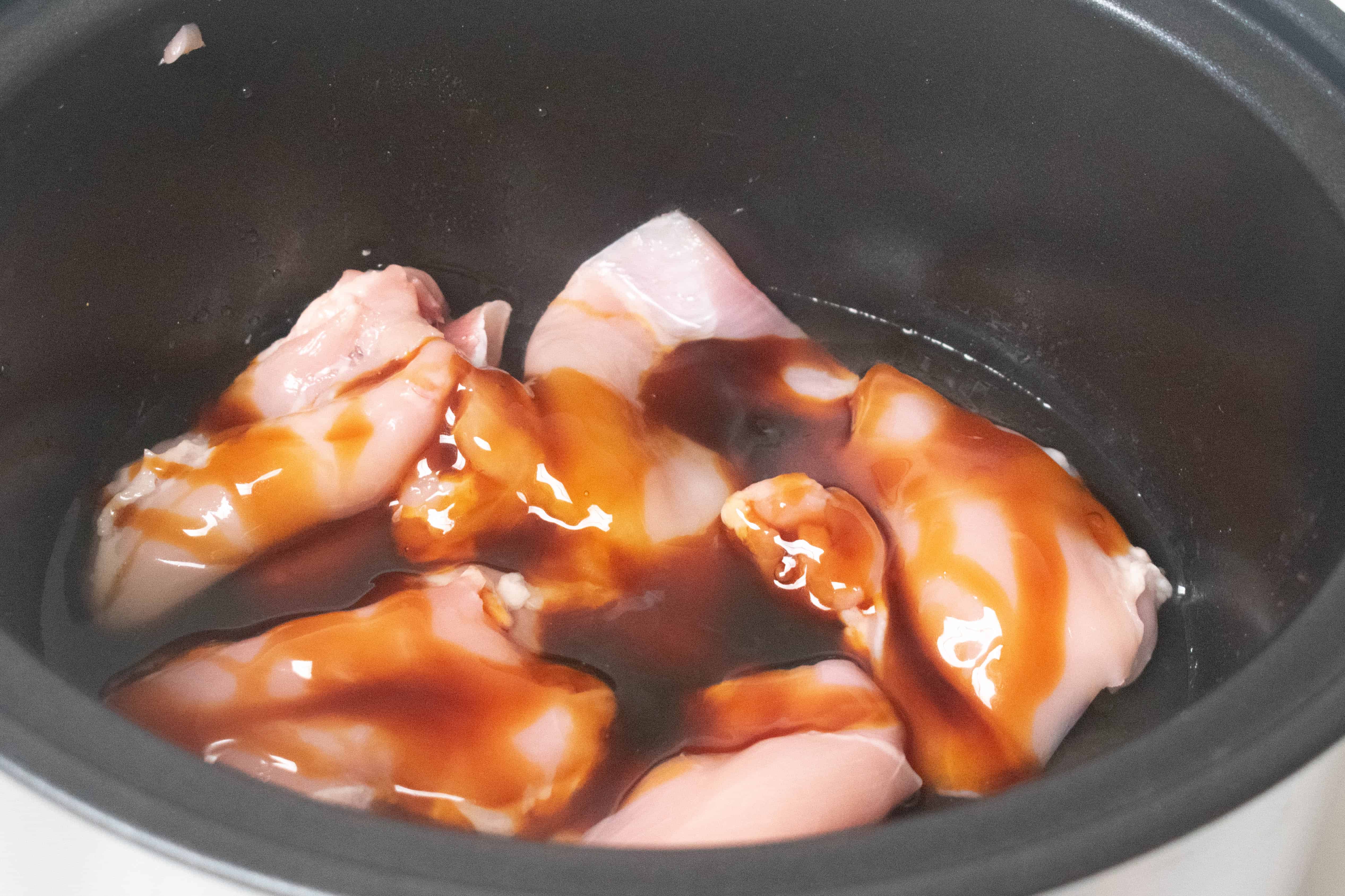 Chicken teriyaki in slow cooker 