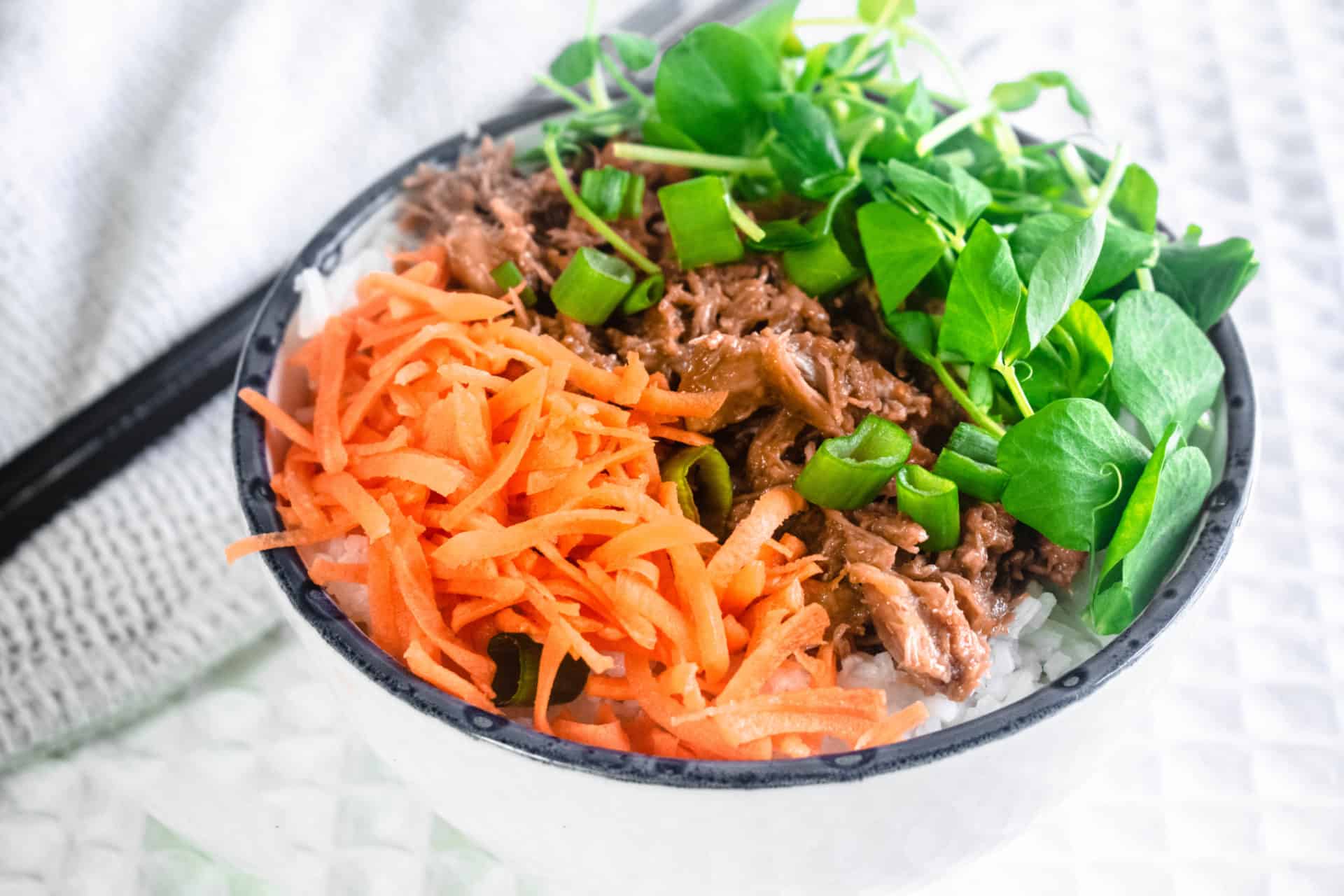Slow Cooker Chicken Donburi Bowl Recipe Hint Of Helen