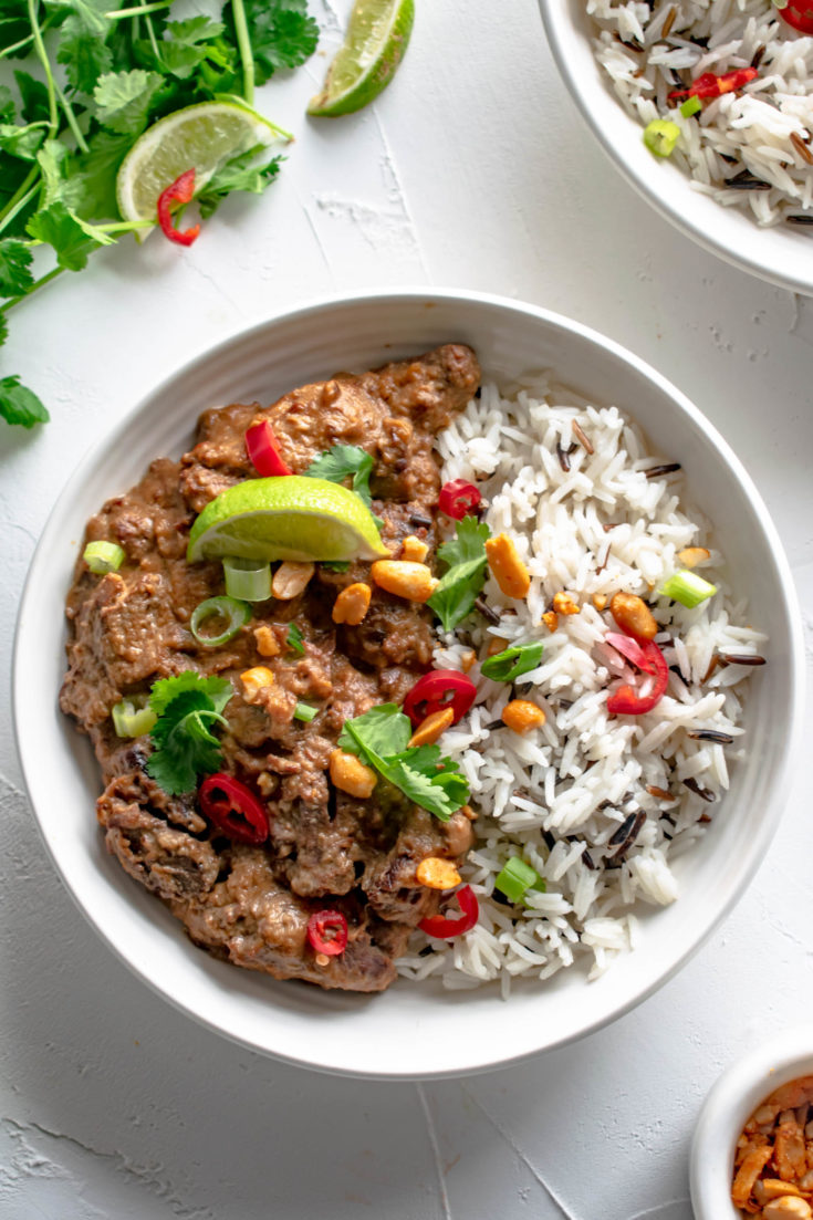 Slow Cooker Satay Steak