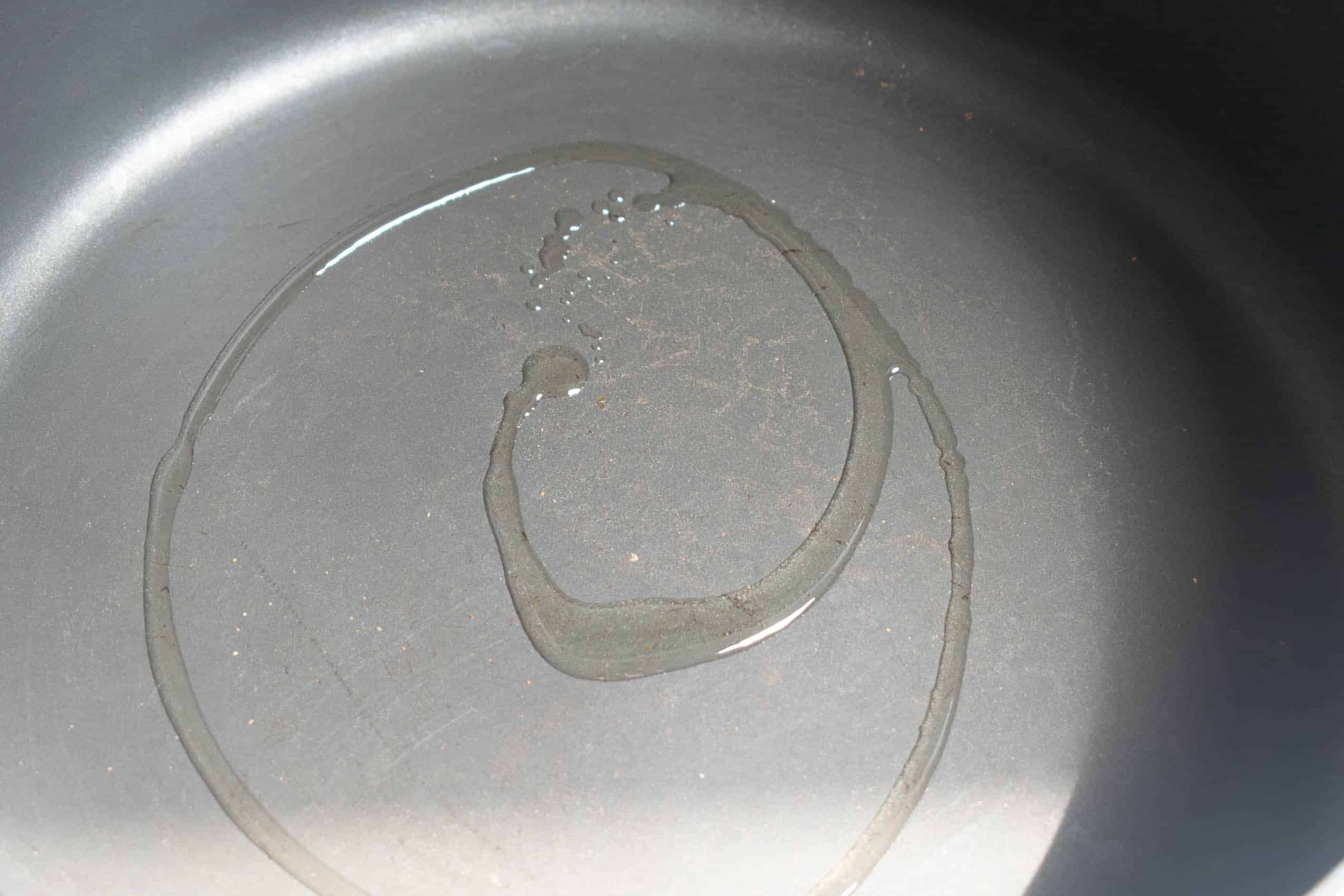 oil in pan