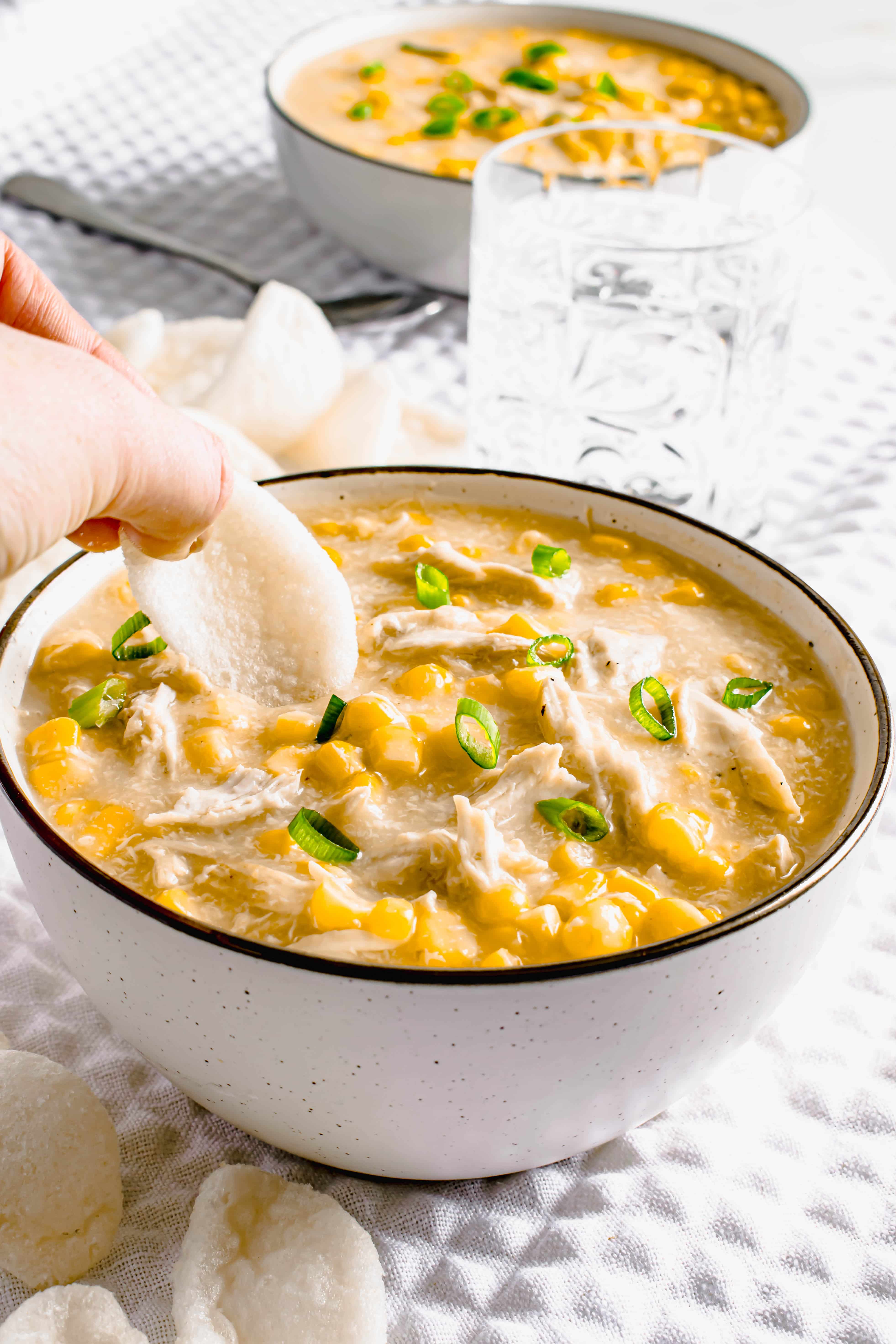 Chicken and Sweetcorn Soup - Khin's Kitchen