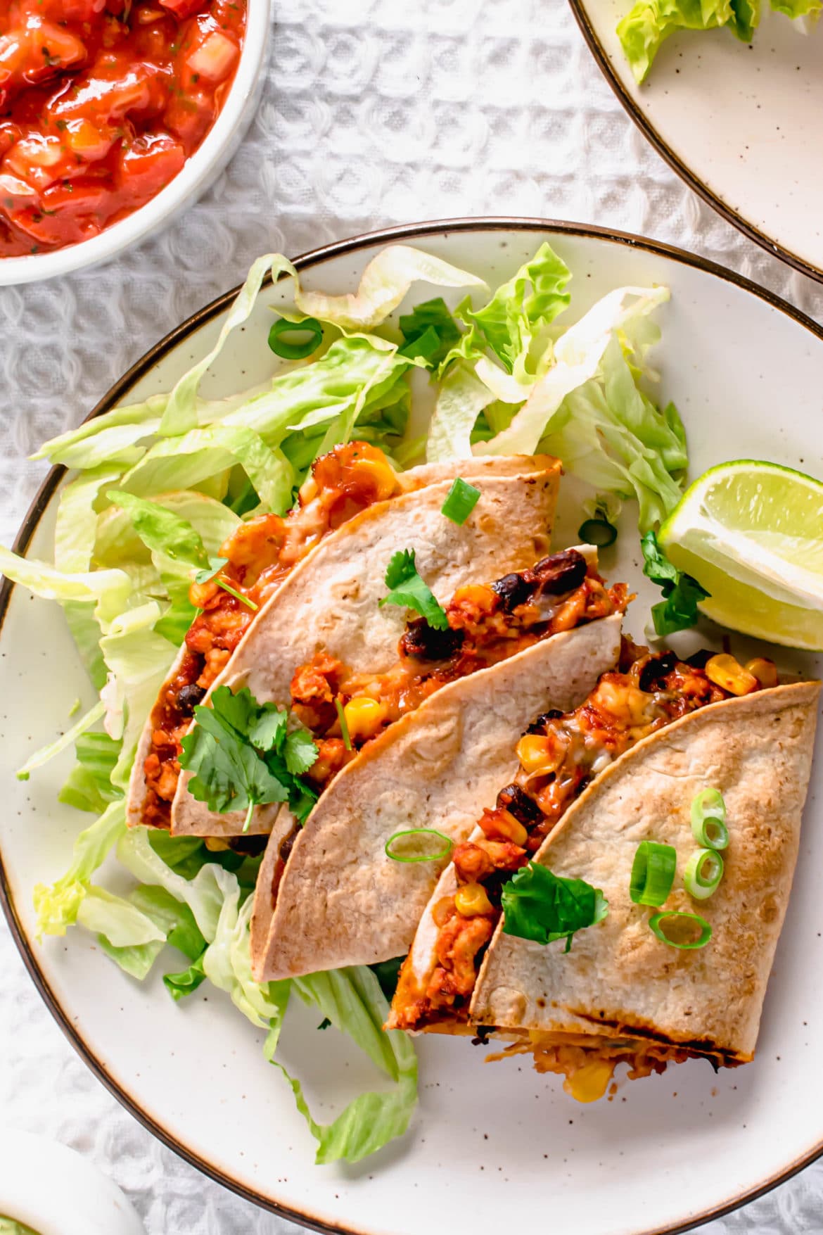 Healthy Turkey Quesadillas Recipe Hint Of Helen