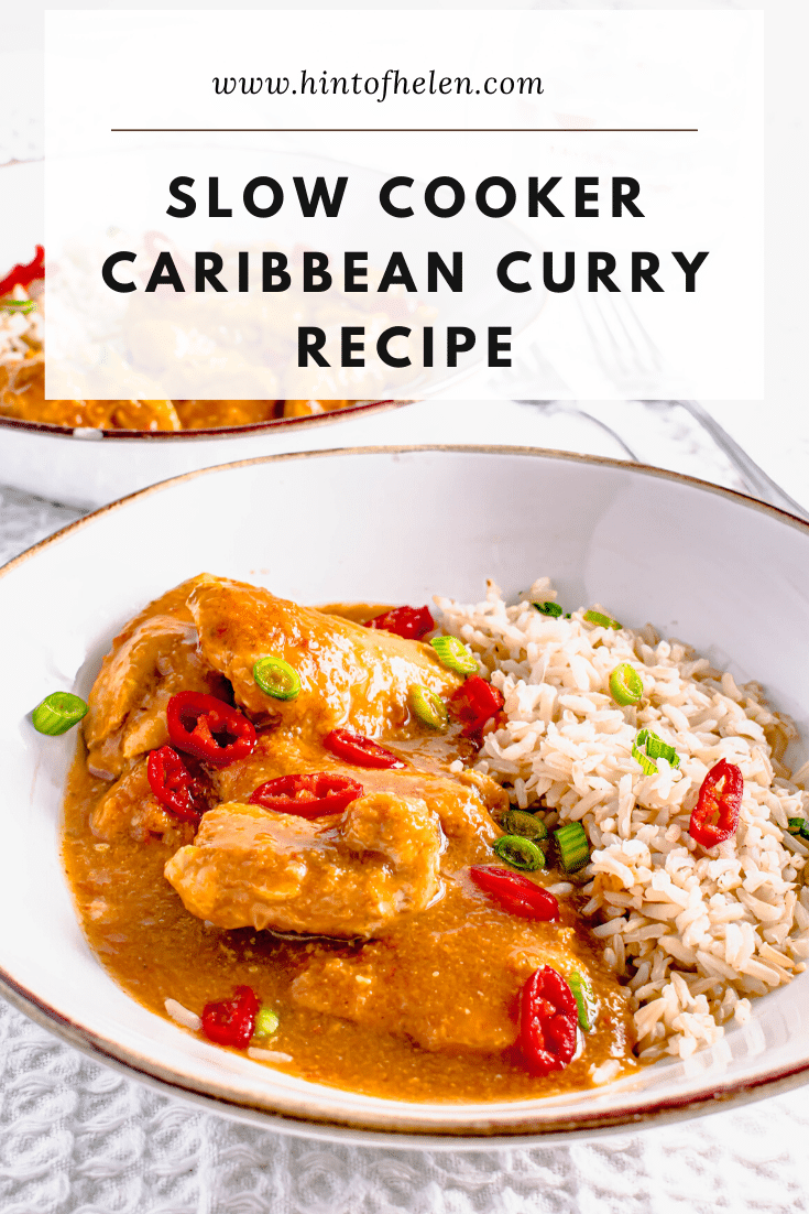 Slow Cooker Caribbean Chicken Curry Recipe Hint Of Helen