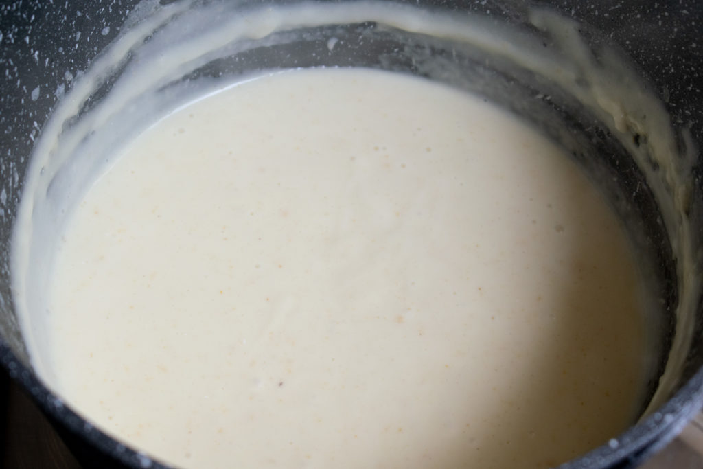 cheese sauce coking