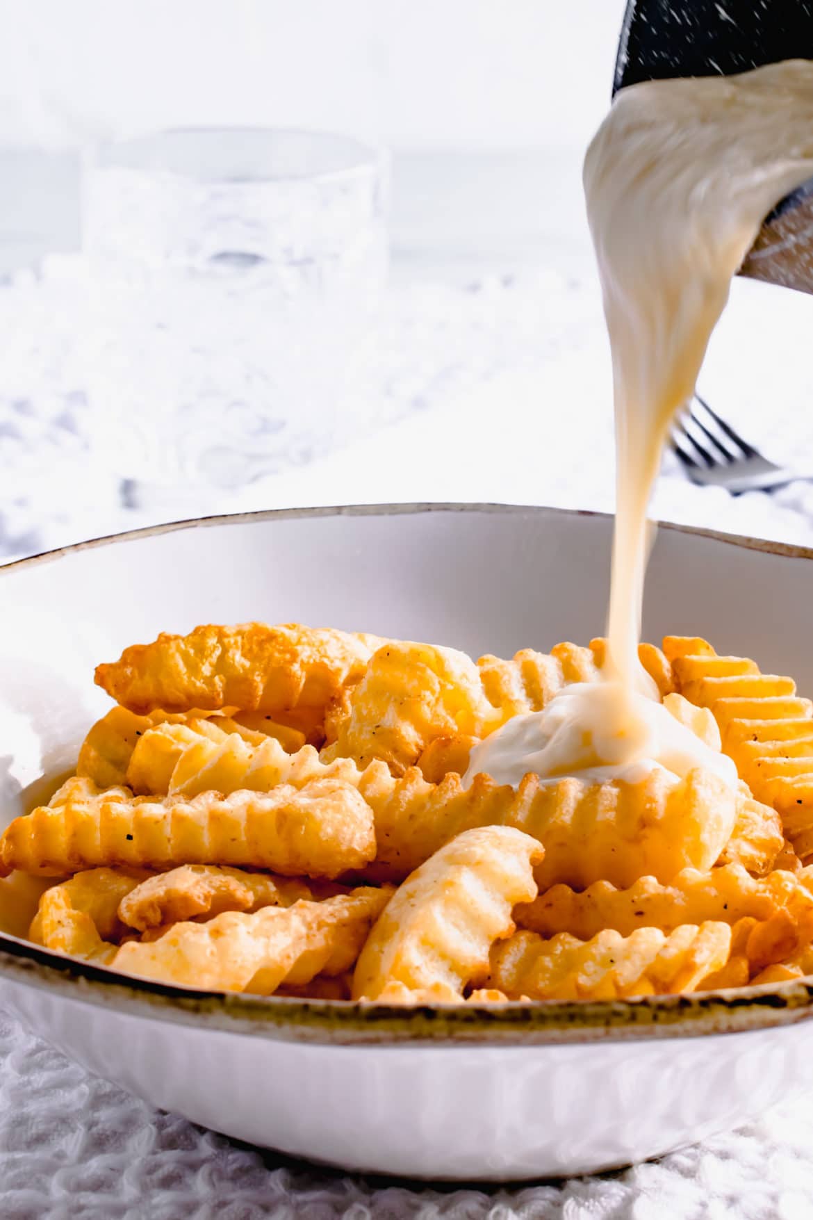 Cheesy Chips Recipe Rich Cheddar Sauce Hint Of Helen