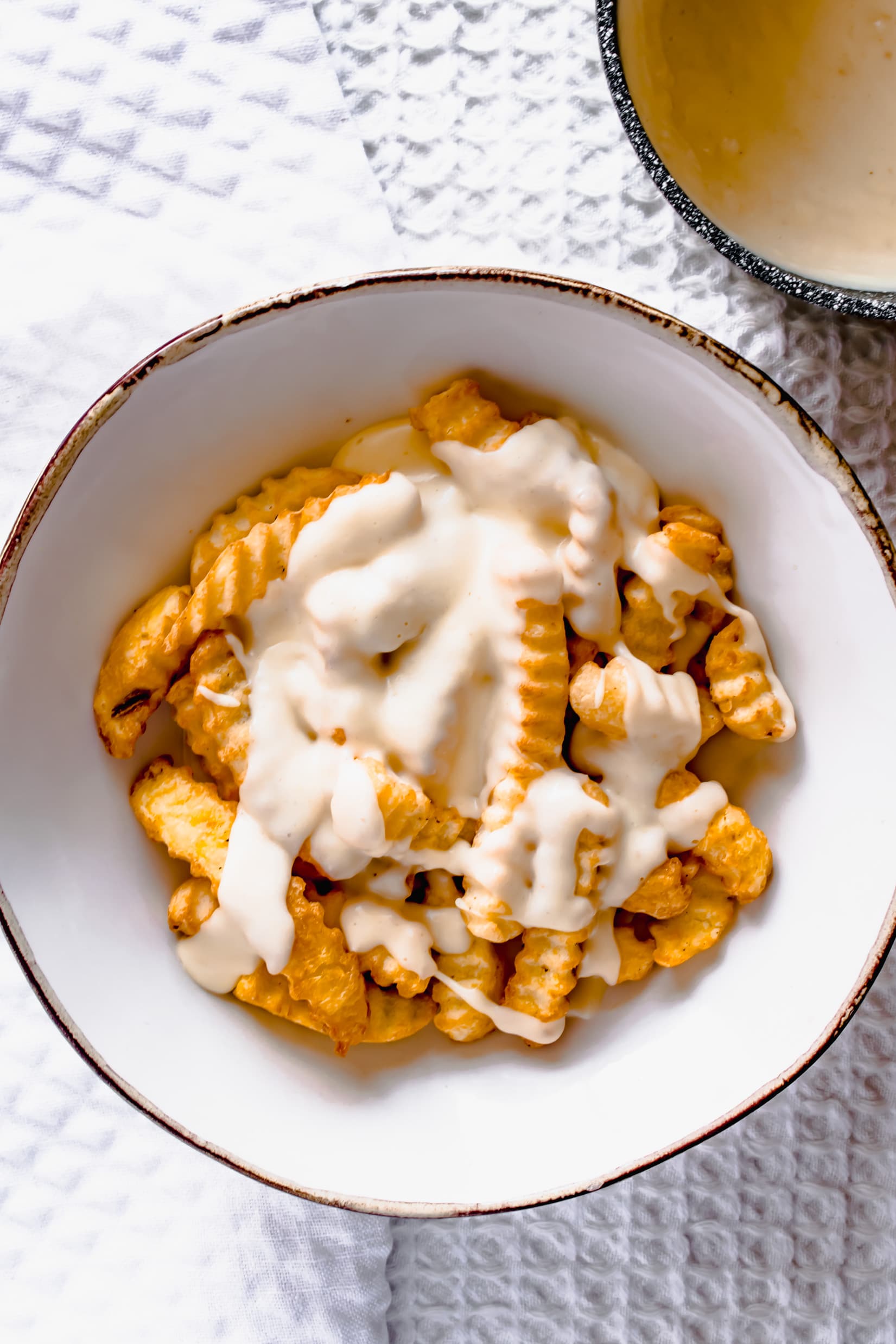 Cheesy Chips Recipe Rich Cheddar Sauce Hint Of Helen