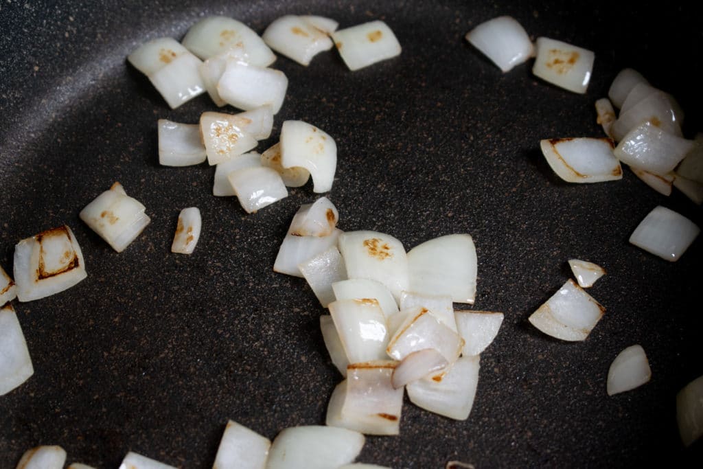 cooking onions until browned