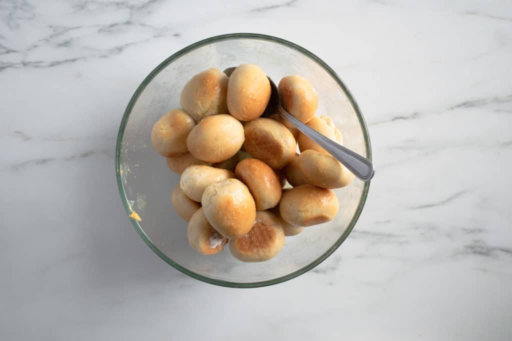 dough balls with garlic butter