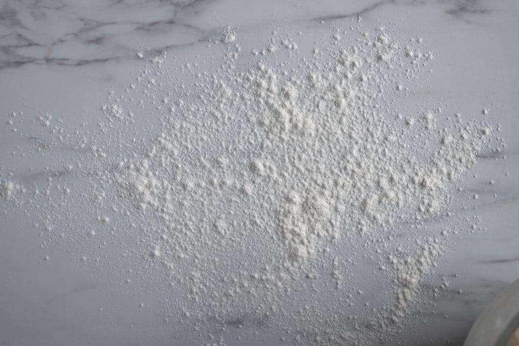 floured work surface