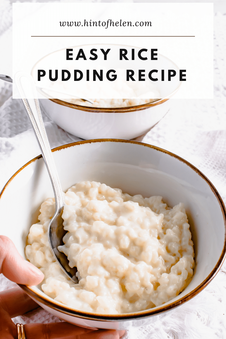Let's Make Rice Pudding, Rice Water