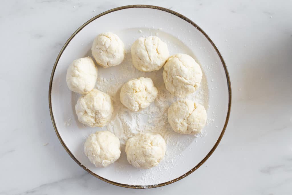 floured dumplings