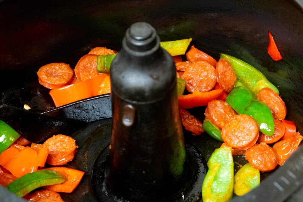 Actifry Chorizo and Peppers Recipe