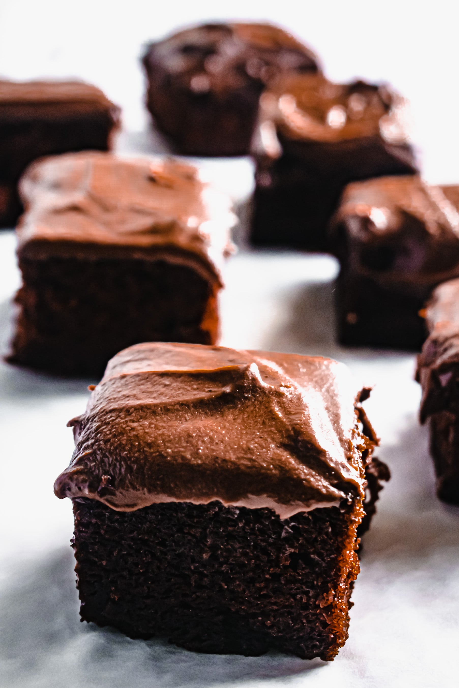 Chocolate Fudge Cake Traybake Easy to Make Hint Of Helen