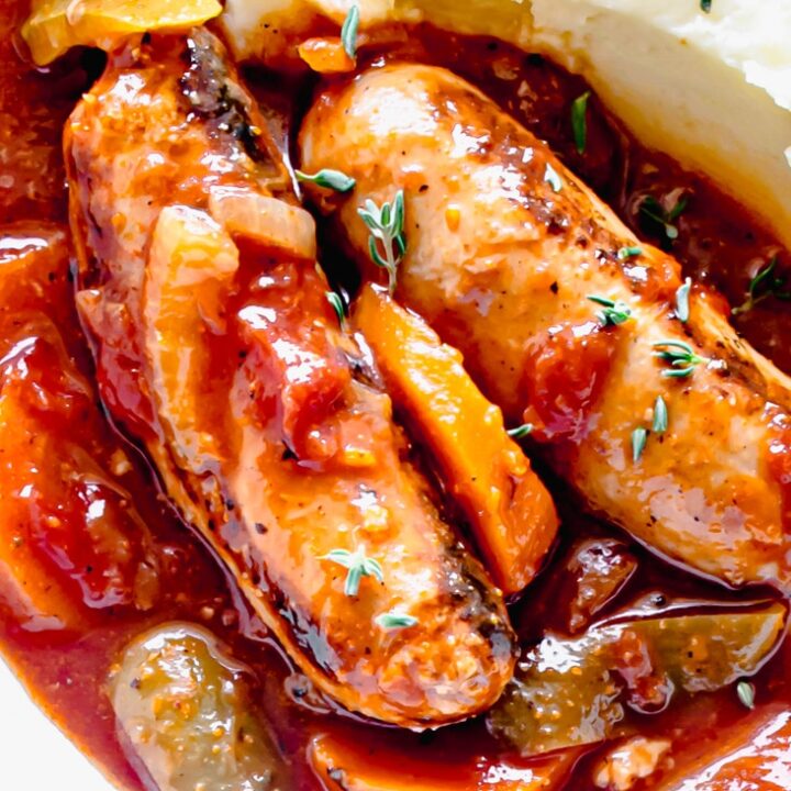 Easy (& Tasty!) Slow Cooker Sausage Casserole - Liana's Kitchen
