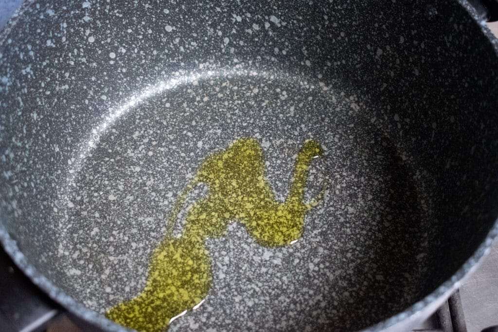 oil in pan