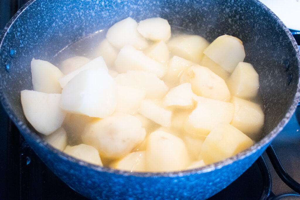 boiled potatoes