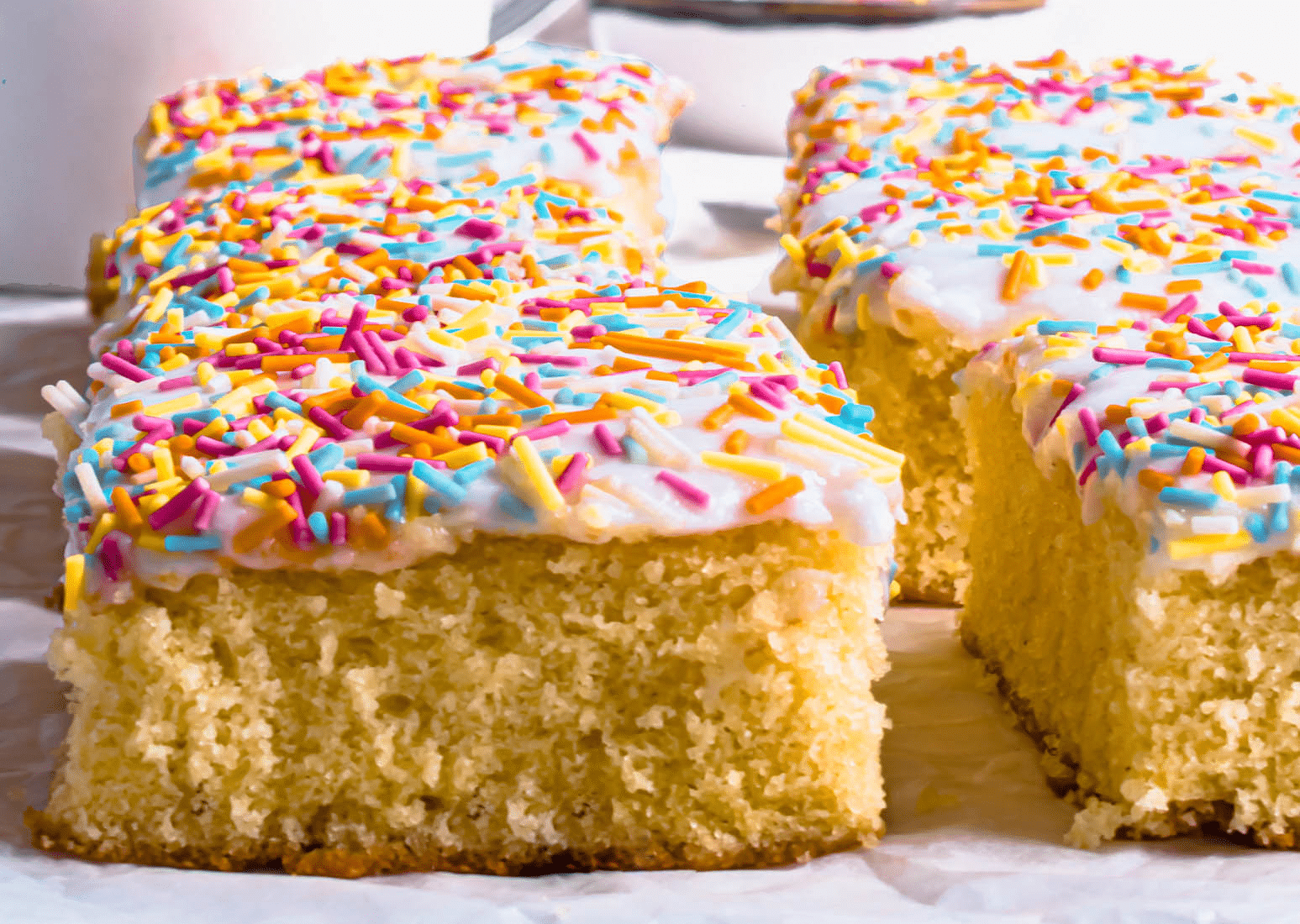 Nostalgic 'School Dinner Cake' sponge with sprinkles is trending