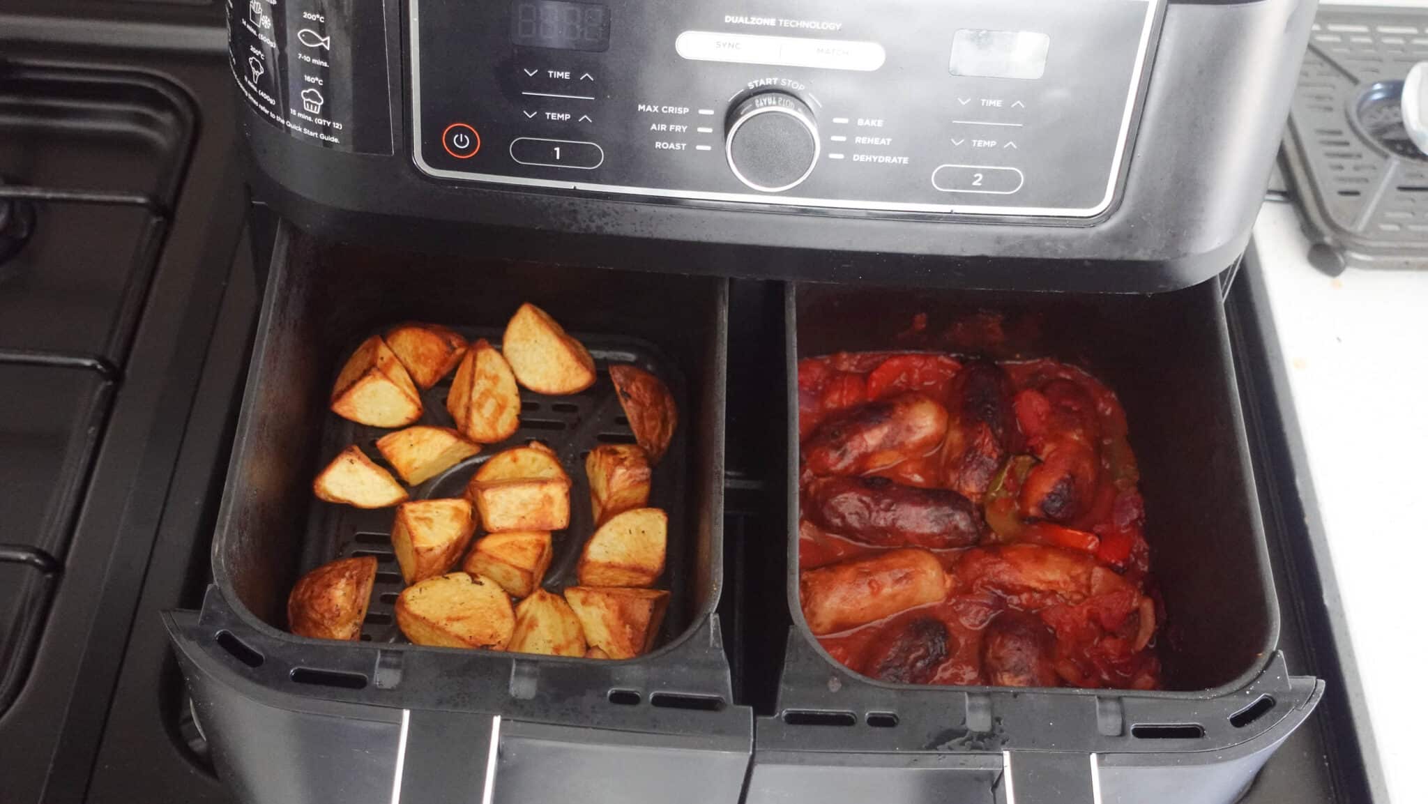 Sausage Casserole Ninja Dual Air Fryer Recipe Hint Of Helen 4570