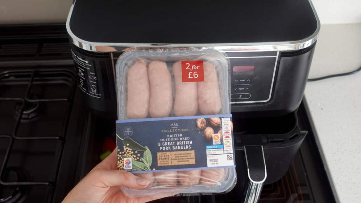Sausage Casserole Ninja Dual Air Fryer Recipe Hint Of Helen how-to-make-air-fryer-sausages-fast-food-bistro