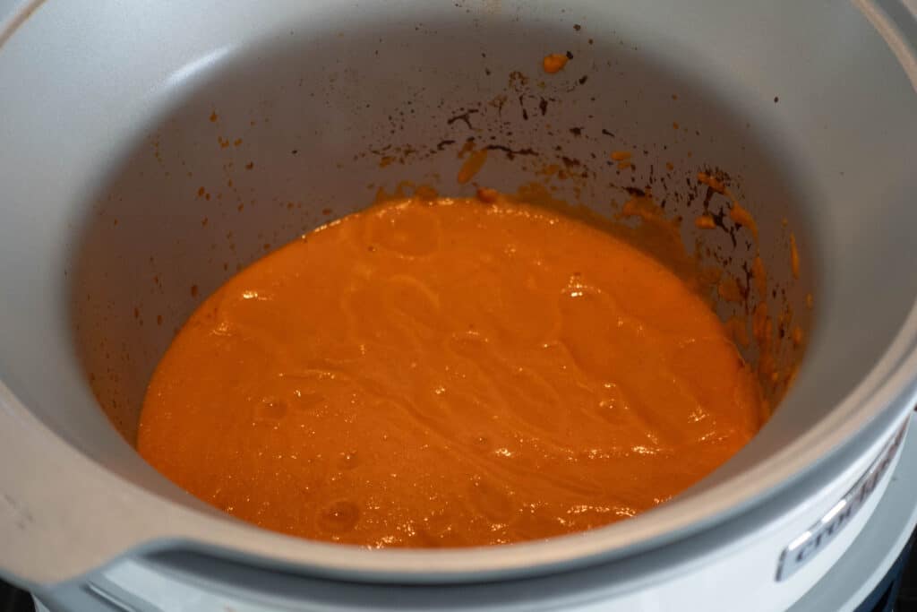 smooth sauce now blended