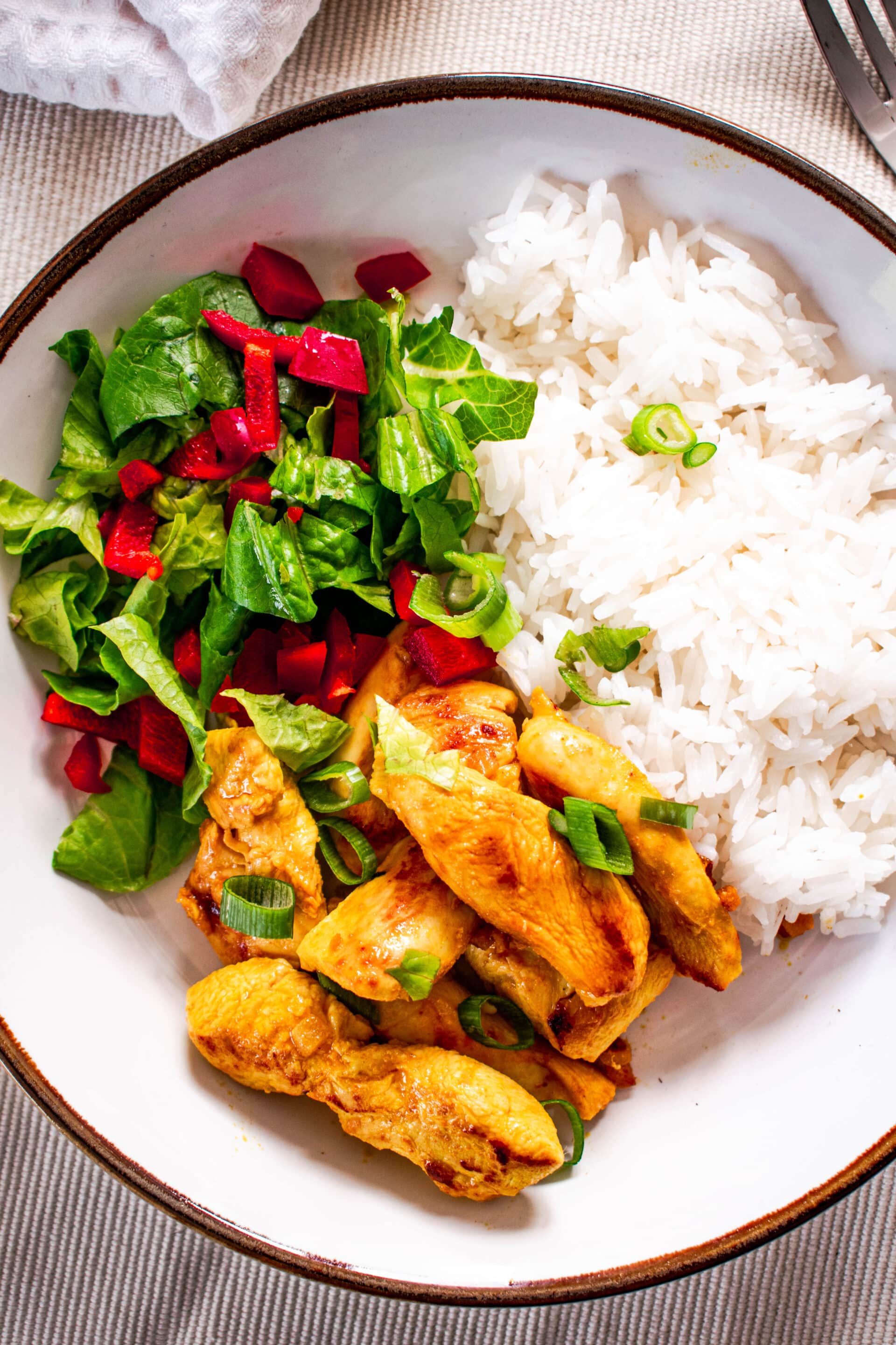 Low FODMAP Ginger Chicken Rice Bowls Recipe Hint Of Helen