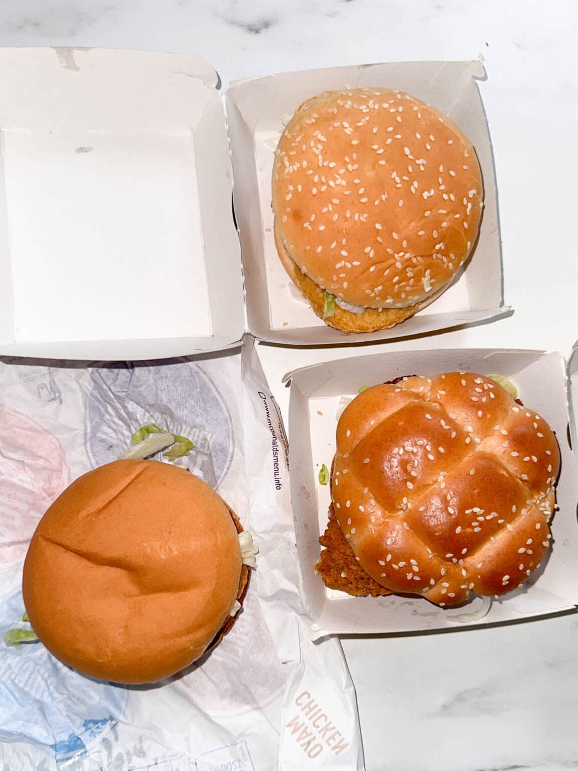 I tried all the McDonalds Chicken Burgers to find which tasted the 'best' Hint Of Helen