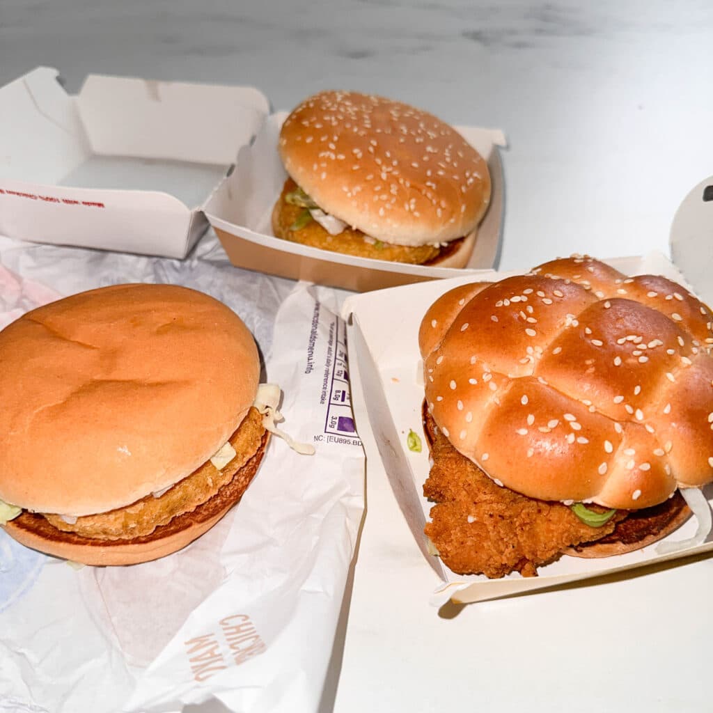 every mcdonalds chicken burger 