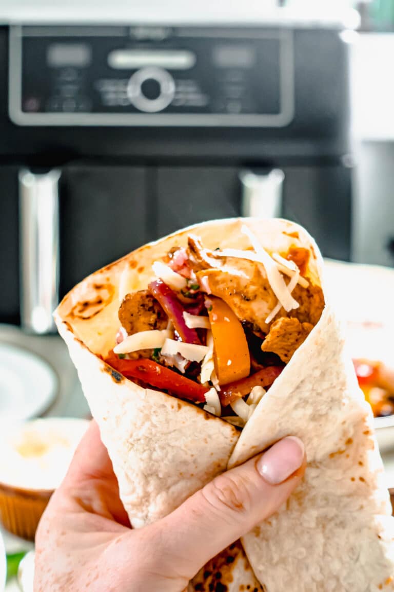 Chicken Fajitas & Chips Ninja Dual Air Fryer Hint Of Helen
