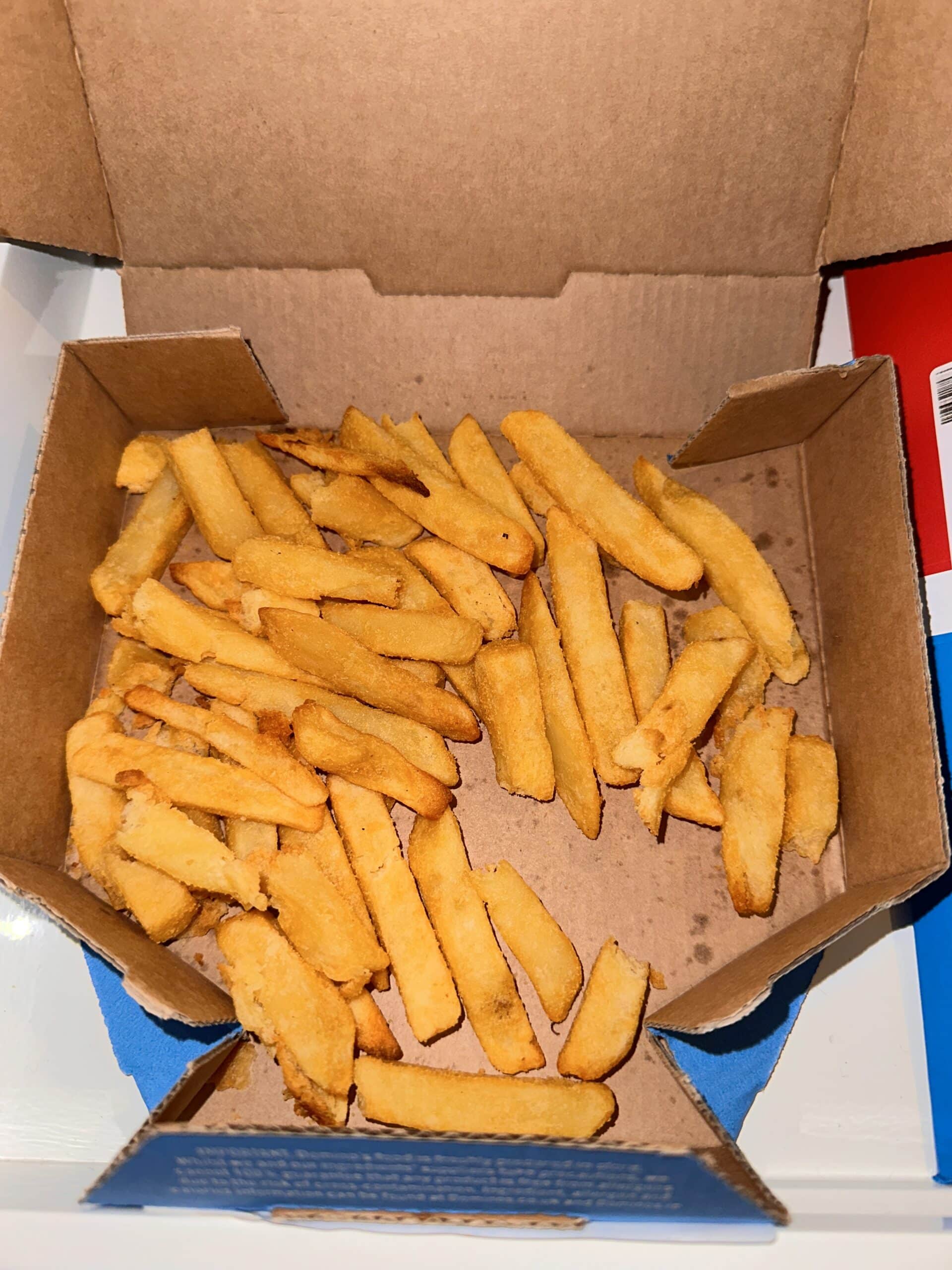 An honest review of the new Domino's Fries Hint Of Helen