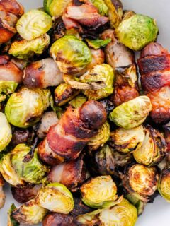 Sprouts and pigs in blankets Ninja dual air fryer recipe