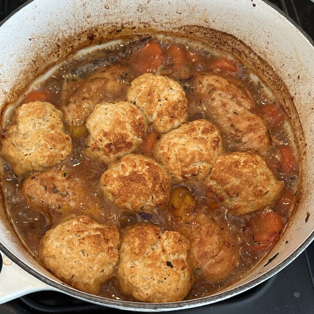 classic chicken casserole with dumplings recipe