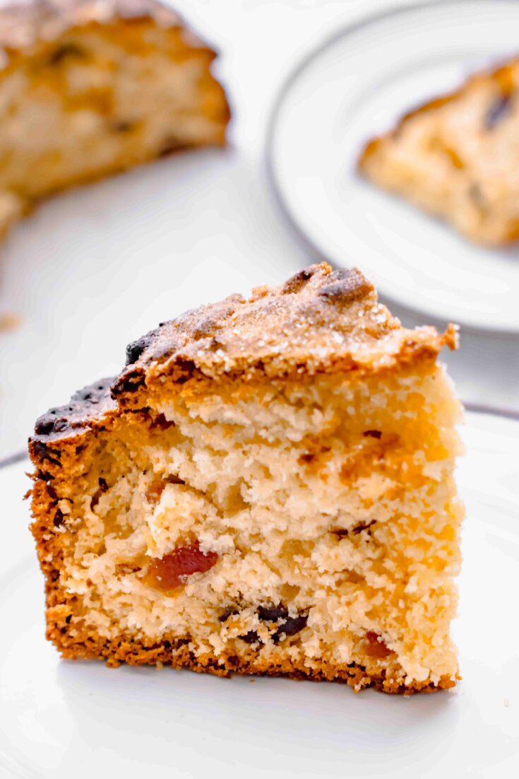 coconut and cherry cake