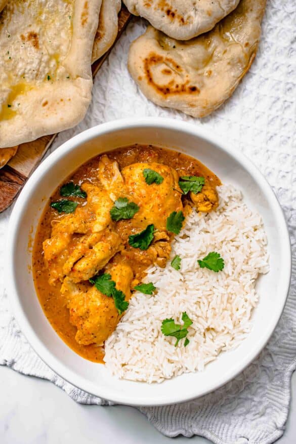 fragrant chicken curry in the slow cooker