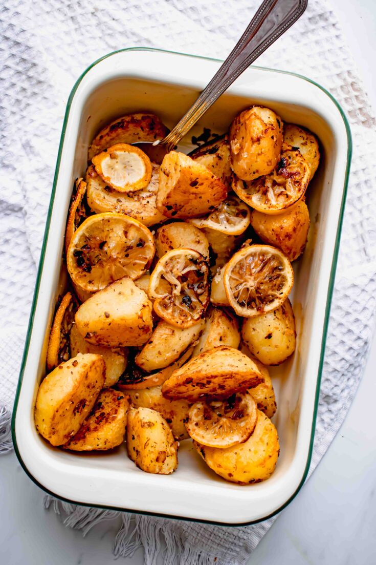 Lemon Roasted Greek Potatoes