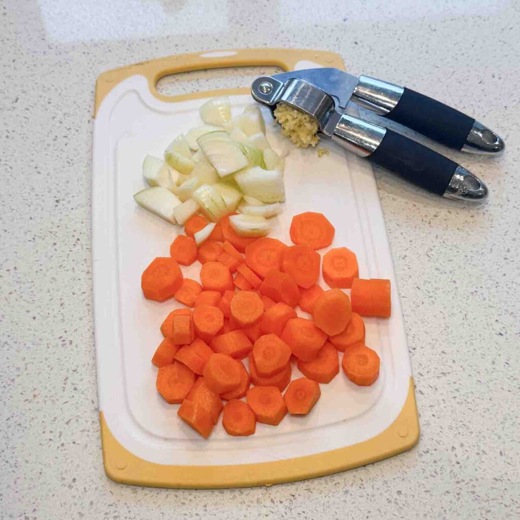 carrot onion and garlic