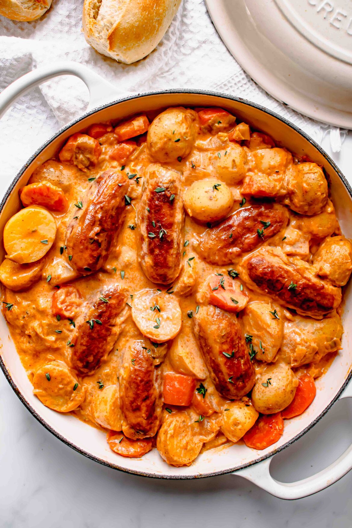 Sausage leek and potato casserole recipe