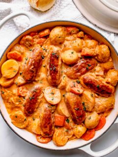 Sausage leek and potato casserole recipe