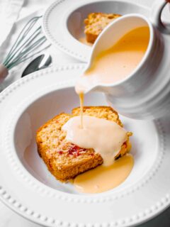 Custard recipe with just milk, egg yolk, sugar and vanilla
