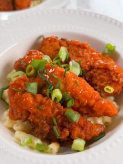 Buffalo chicken mac n cheese