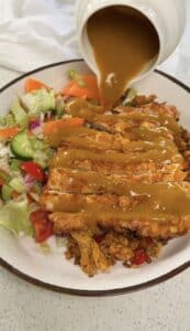 Lighter chicken katsu low calories