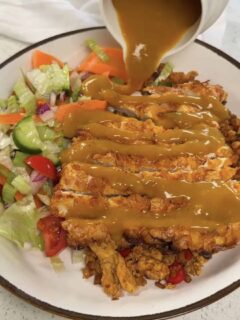 Lighter chicken katsu low calories